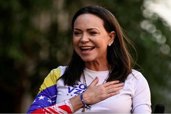 Bà Maria Corina Machado. Ảnh: Reuters. nobel.png