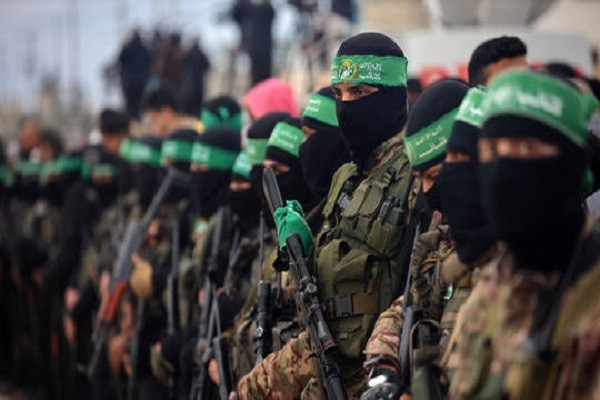 Lực lượng Hamas. Ảnh: NurPhoto. hamas.jpg
