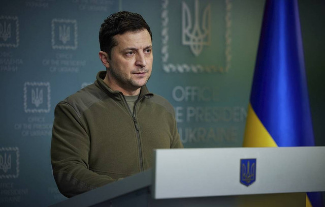 Tổng thống Ukraine Volodymyr Zelensky. Ảnh: Văn phòng Báo chí Tổng thống Ukraine. ngaukraine.png
