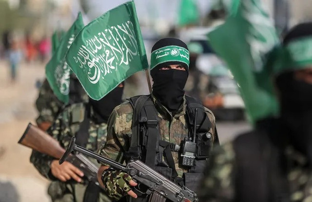 Lực lượng Hamas. Ảnh: Anadolu. hamas.png