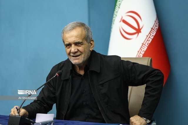 Tổng thống Iran Masoud Pezeshkian. Ảnh: IRNA. iran.png