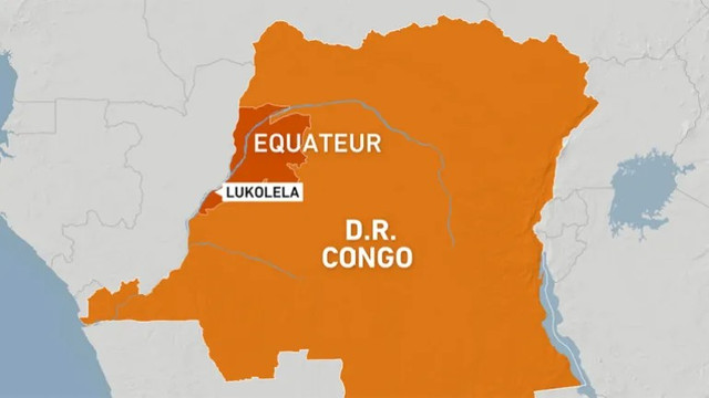 Vụ lật thuyền xảy ra trên sông Congo, cách Mbandaka, thủ phủ của tỉnh Equateur, khoảng 122 km hôm 11/9. Ảnh: AJ. congo.png