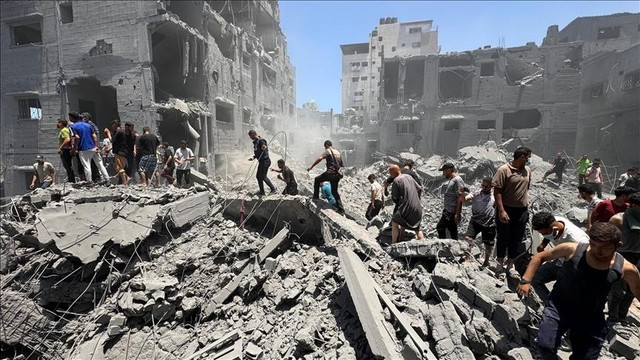Israel tiếp tục tiến hành các cuộc tấn công ở thành phố Gaza. Ảnh: AA. gaza3.png