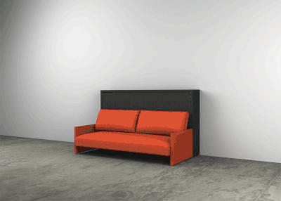 Một thiết kế ghế sofa khác cũng không chịu "kém cạnh", với khả năng "biến hình" thành một chiếc giường êm ái trong nháy mắt
