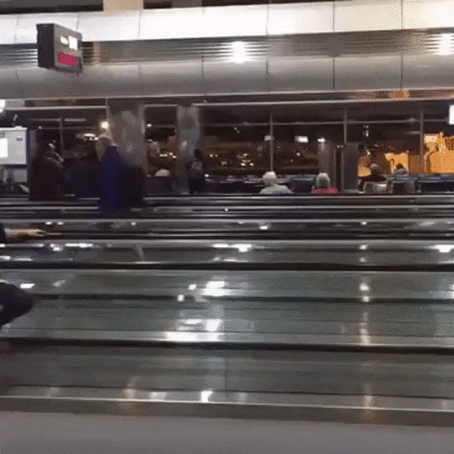 Tranh thủ tập luyện trước lúc lên máy bay thôi các thím.