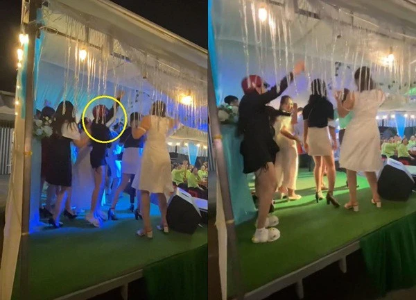 Đi đường gặp đám cưới, cô gái nhập tiệc "quẩy" cực sung