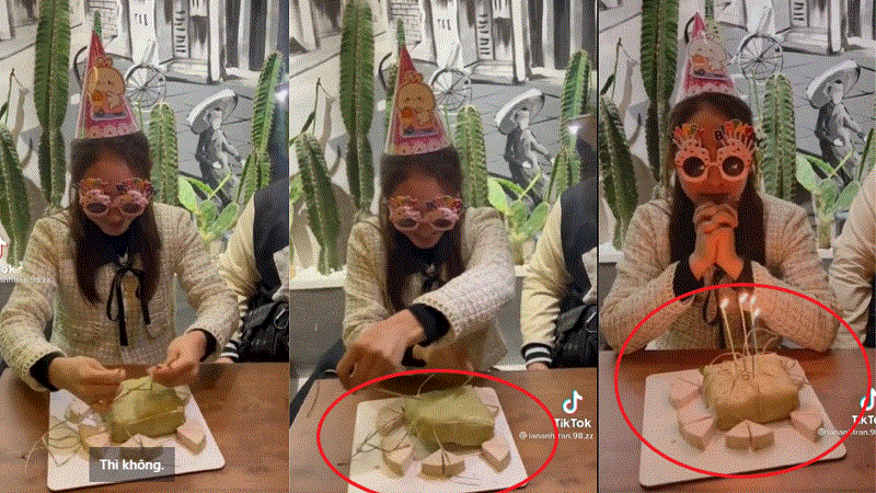 Sinh nhật trùng Tết, bánh gato “chưng” thần thánh được tái hiện