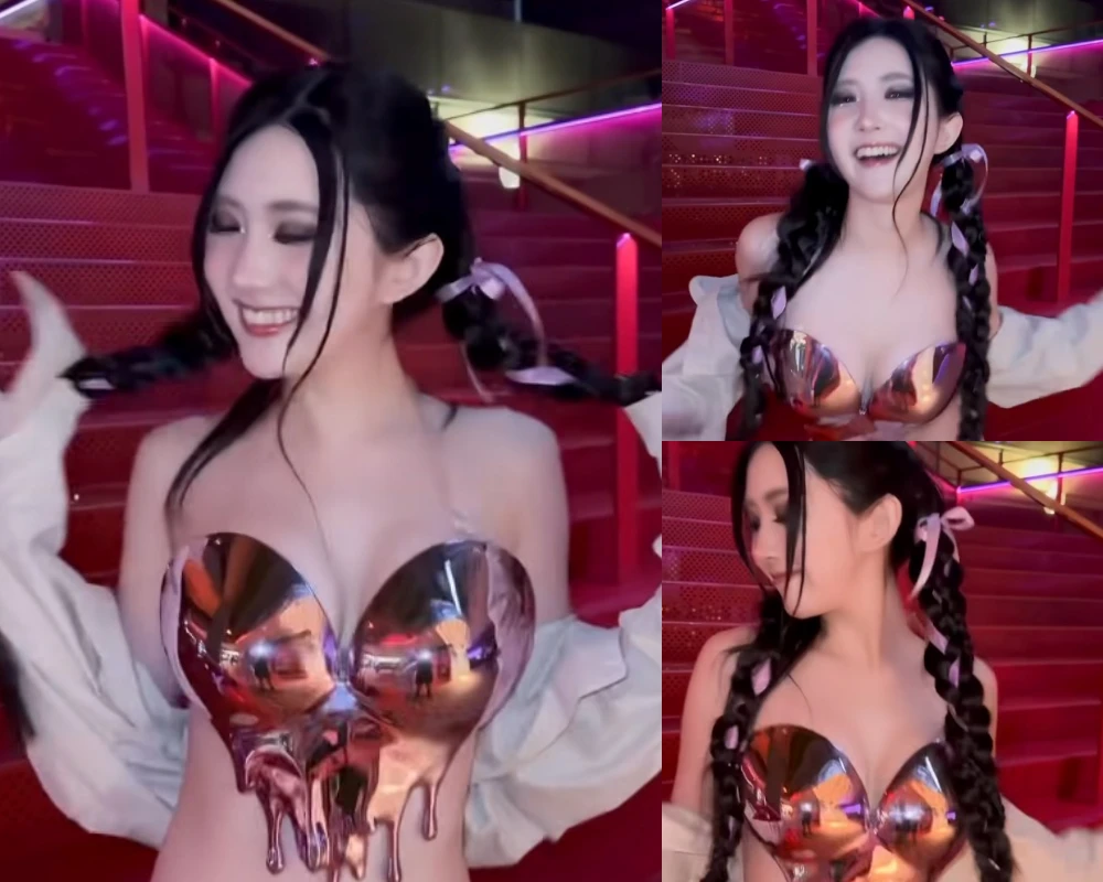 Hot girl Thái Lan diện thời trang hở, nhún nhảy cực mạnh