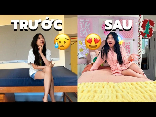 Jenny Huỳnh decor phòng KTX Đại học Stanford ra sao?