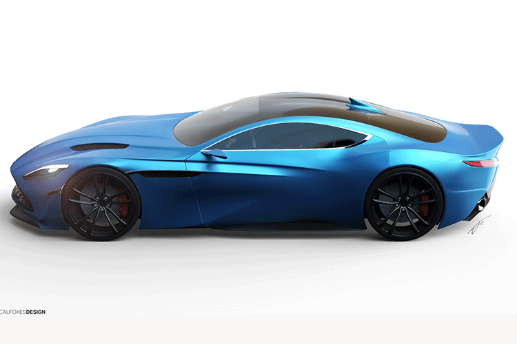 Phần đuôi của Aston Martin DB11 Concept cũng khiến ta liên tưởng đến loài cá chúa tể đại dương. Cặp đèn hậu nhỏ, dài và sáng quắc; đuôi xe khí động học hất lên như một cánh gió.