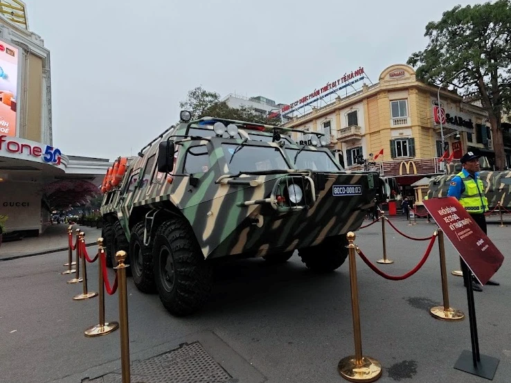 Mãn nhãn dàn khí tài hiện đại của lực lượng Công an nhân dân 