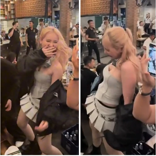 Ngân Sát thủ phấn khích "cởi áo" nhảy sexy dance 