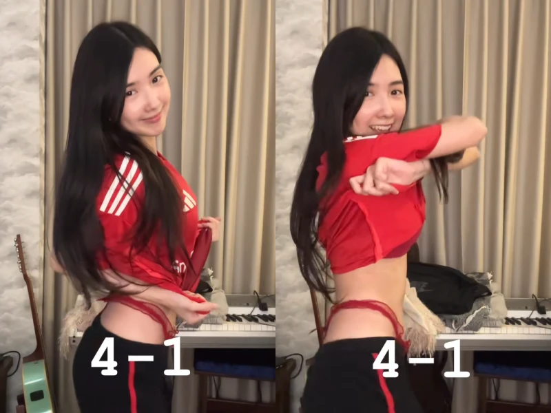 Fan nữ MU kéo áo, lắc hông cực quyến rũ gây bão mạng