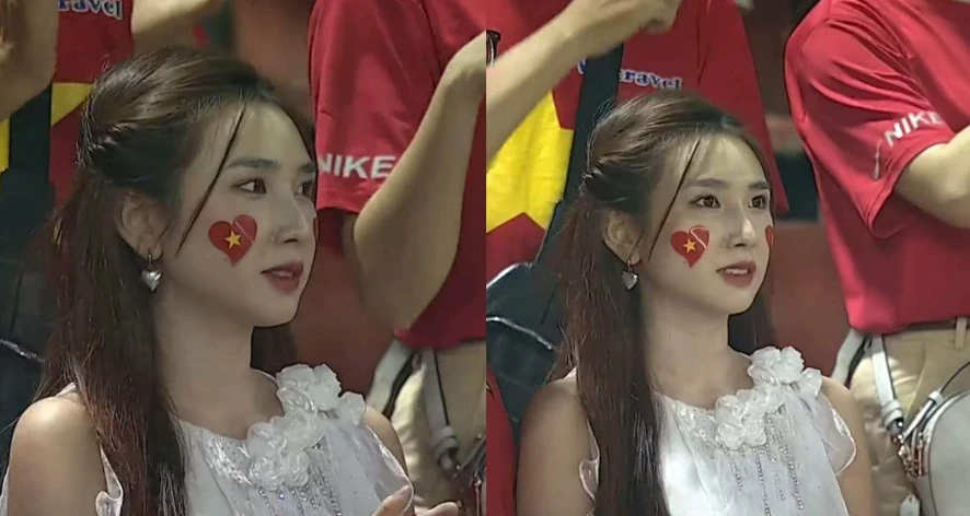 Danh tính nữ CĐV Việt Nam gây ấn tượng trên SVĐ Thái Lan