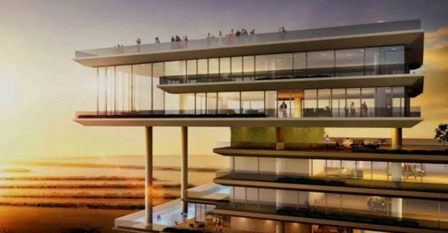 Tầng 19 đến 22 là nơi ở riêng của 6 thành viên trong gia đình tỷ phú Ấn Độ.