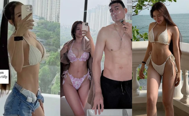 Vợ thủ môn Đặng Văn Lâm dẫn đầu đường đua bikini mùa hè