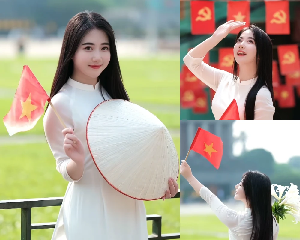 Giảng viên Hà Nội dạy tiếng Nhật diện áo dài nhan sắc trong trẻo