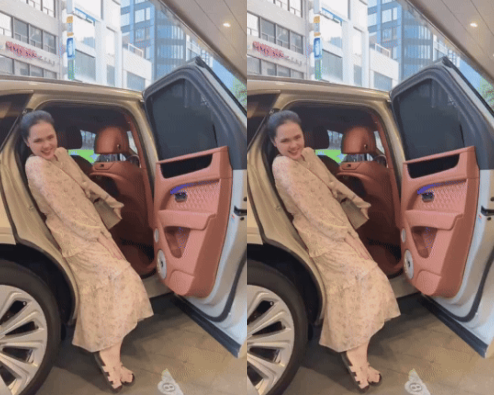 Ngồi xe của giới siêu giàu, vợ cầu thủ Duy Mạnh vẫn bị chê