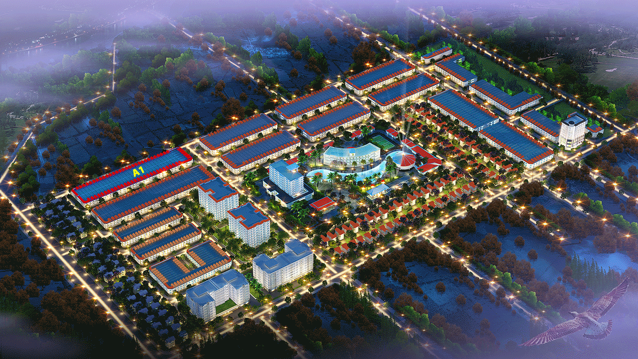 Loại hình phát triển của dự án bao gồm căn hộ cao cấp, biệt thự, nhà liền kề, nhà tái định cư. Ngoài ra còn có trung tâm thương mại, khu du lịch ẩm thực, công viên trung tâm...Ảnh: Khudothihoanglong.