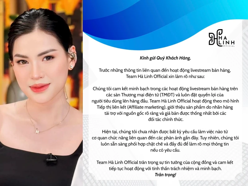 "Chiến thần" Võ Hà Linh lên tiếng vụ "phốt" bán hàng kém chất lượng