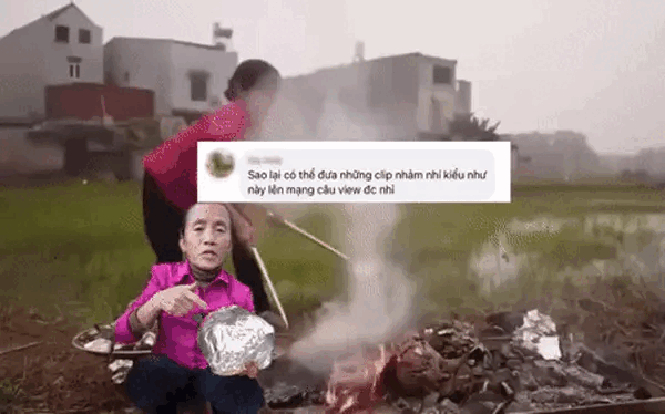 Trước đó bà Tân từng làm nhiều clip ẩm thực với món trứng đà điểu như món trứng chiên nước mắm đều thành công.