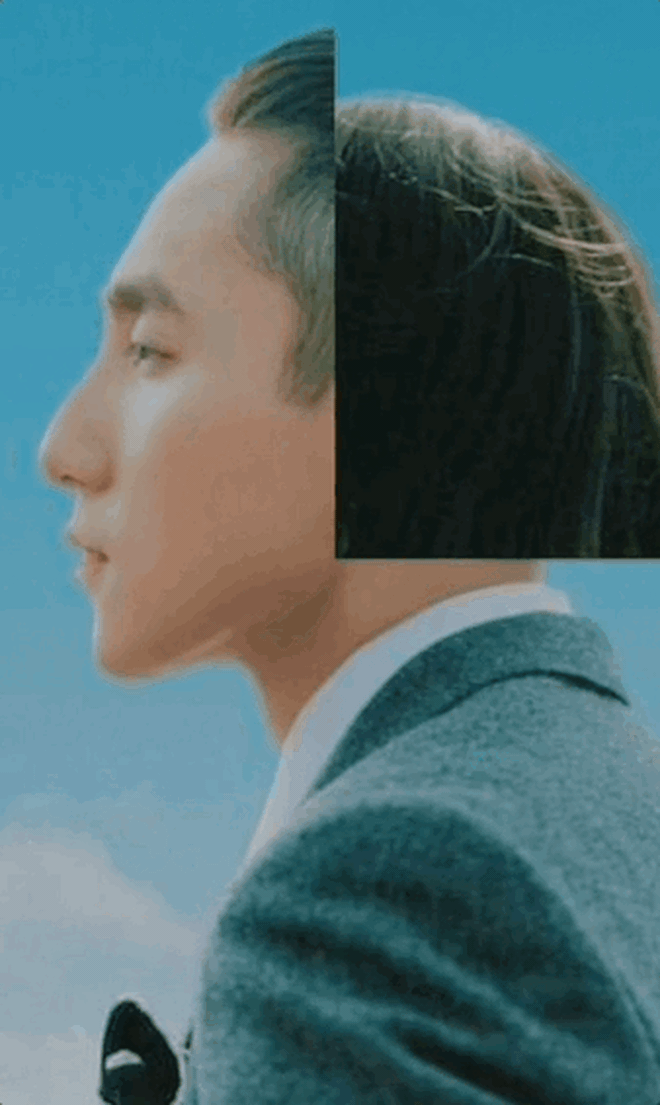 Theo đó, đoạn video kéo dài vỏn vẹn 11 giây ghi lại quá trình người này photoshop, ghép 2 poster MV Chúng Ta Của Hiện Tại của Sơn Tùng và Hải Tú với nhau.