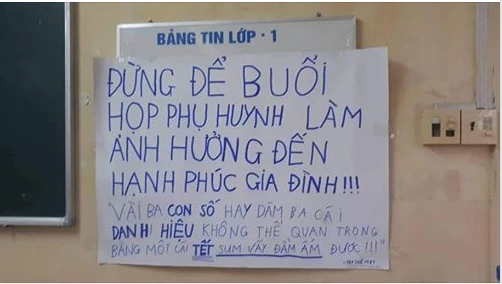 Mới đầu năm, họp phụ huynh nỗi ám ảnh của không ít bạn trẻ