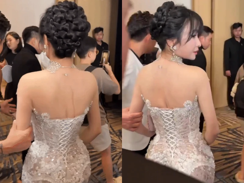 Dân mạng "chết mê" với bóng lưng của "vợ hai đại gia Minh Nhựa"