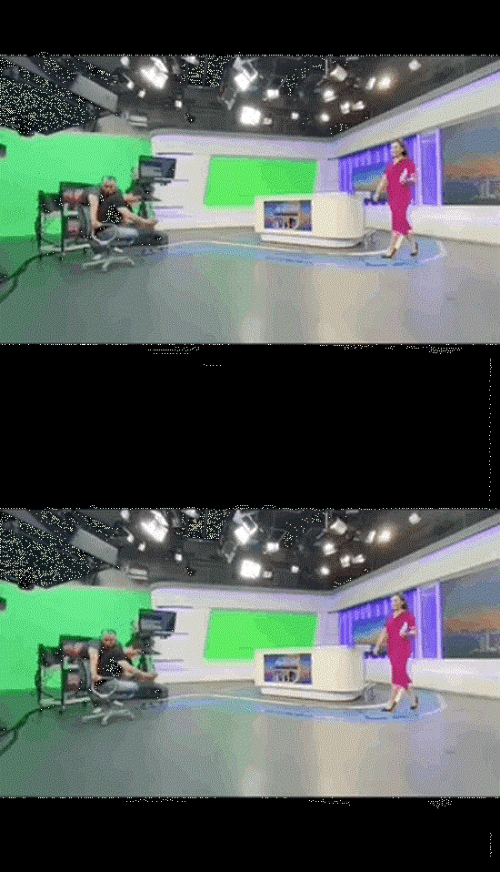 Trong clip hé lộ khoảnh khắc "sống ảo trước khi lên sóng", các anh quay phim đã giúp Mai Ngọc có clip sống ảo cực xịn chỉ bằng chiếc đạo cụ là... cái ghế văn phòng.