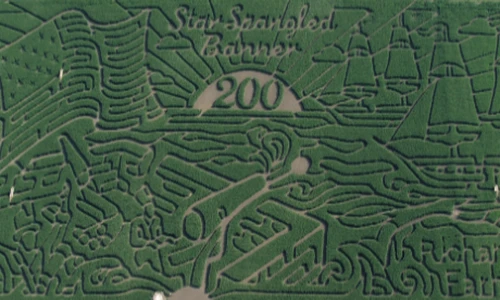 Ruộng ngô mê cung đẹp một vòng nước Mỹ