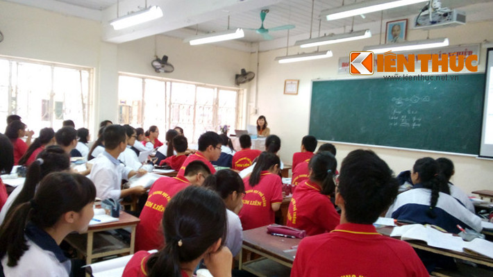 Một buổi học tại trường THPT Kim Liên.