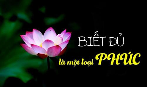 Thế nên muốn hạnh phúc, trước hết bạn phải biết đủ. Chỉ những người tự biết hài lòng với những gì mình có, giảm thiểu những ham muốn vật chất, mới thực sự tìm thấy phúc khí.