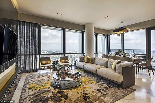 Căn hộ nằm trên đỉnh khách sạn 5 sao Sofitel Singapore City Centre. Chủ penhouse được quyền sử dụng tất cả tiện nghi và dịch vụ mà khách sạn cung cấp. Ảnh:GuocoLand.