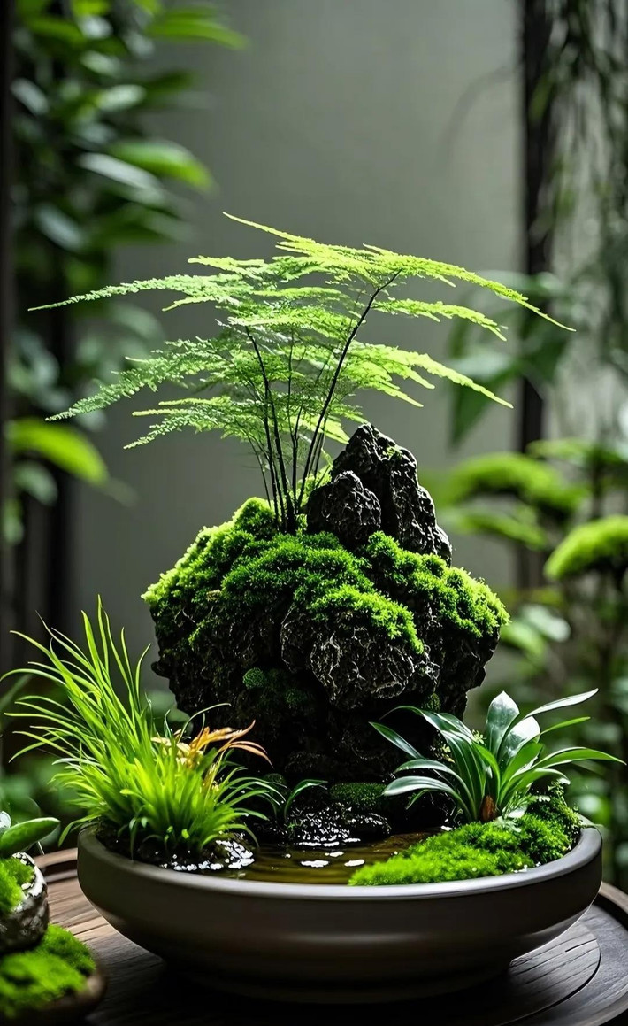 Tuy tên tiếng Anh có 1 chữ fern (dương xỉ) nhưng cây cảnh này này không liên quan gì đến họ thông hay dương xỉ. Còn tên khoa học của nó theo nghĩa La tin có nghĩa là tóc hoặc lông vì những chiếc lá nhỏ li ti như tóc của chúng.