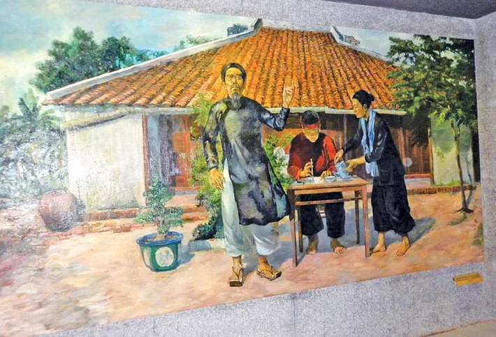 Văn tế nghĩa sĩ Cần Giuộc do Nguyễn Đình Chiểu sáng tác để ngợi ca, thương tiếc những nghĩa quân đã anh dũng đứng lên chống thực dân Pháp tại Cần Giuộc năm 1861. Ảnh: Báo Long An.