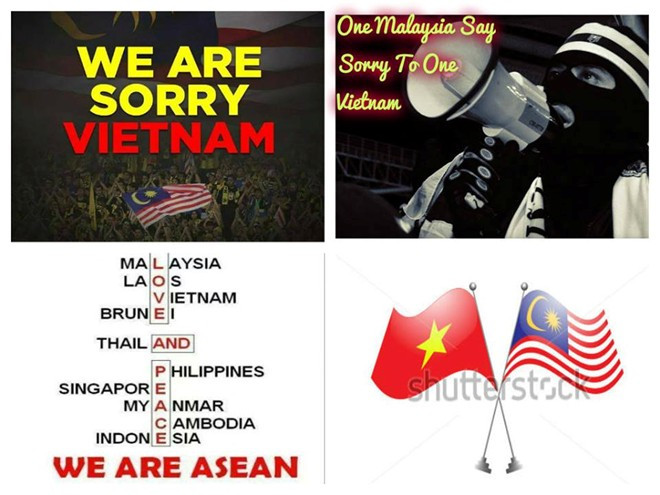 Cộng đồng CĐV Malaysia đã gửi lời xin lỗi sau khi một nhóm hooligan tấn công người hâm mộ Việt Nam trên sân Shah Alam trong trận bán kết lượt đi AFF Cup 2014. Họ đã lấy tình đoàn kết ASEAN ra để mong CĐV Việt Nam bỏ qua vụ việc trên.