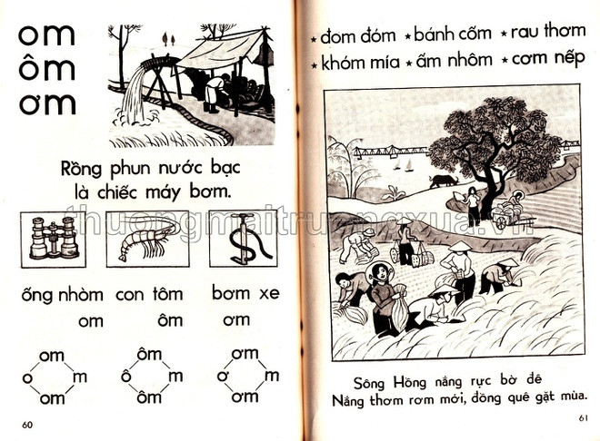 Ở phần vần, trẻ học cách ghép vần bằng sơ đồ. Số từ mới của phần này được nâng cao đáng kể. Mỗi bài, học sinh bổ sung 6-8 từ vựng và 2 bài thơ ứng dụng.