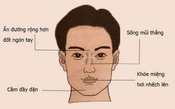 Mũi đầy đặn, sống mũi thẳng. Mũi là đại diện cho tài vận, công danh sự nghiệp của đàn ông. Người đàn ông có dáng mũi to, đầy đặn, sống mũi cao, hai cánh mũi có thịt là người có phúc, tài vận hơn người, công danh sự nghiệp có thành tựu lớn và là người chồng, người cha tốt trong gia đình.
