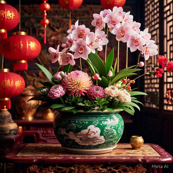 Ngôn ngữ hoa của địa lan là "sự dồi dào và hòa bình", tượng trưng cho hạnh phúc, giàu có và tốt lành, đồng thời tượng trưng cho sự thanh lịch, thuần khiết và kiên cường. Trong các lễ hội như Tết Nguyên đán, địa lan thường được tặng làm quà tặng, tượng trưng cho những lời chúc phúc và lời cầu nguyện.