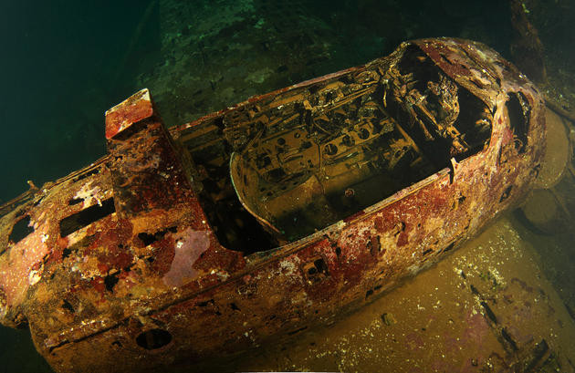 Buồng lái máy bay chiến đấu A6M “Zero”.