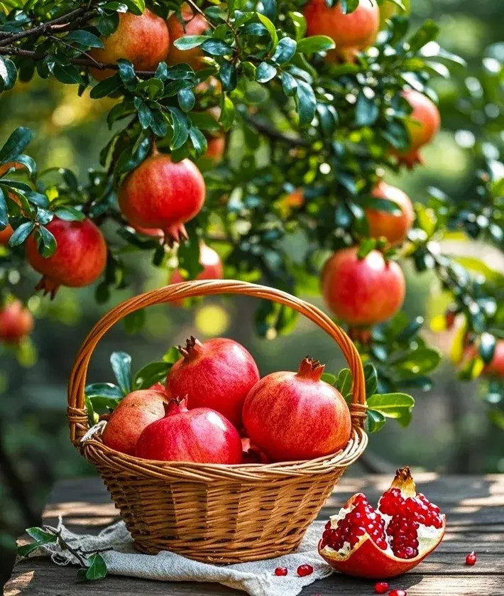 Theo phong thủy, trồng cây lựu ở trước nhà mang ý nghĩa cầu chúc cho gia đình ngày một giàu sang sung túc, hạnh phúc, bình an. Quả lựu còn có ý nghĩa đặc biệt tốt lành, tức là có nhiều con, nhiều cháu, nhiều phước lành. Ảnh minh họa Toutiao