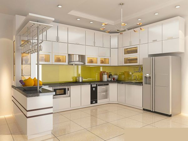 Tùy vào diện tích, bạn nên lựa chọn tủ bếp có kích thước phù hợp. Nếu tủ bếp quá bé sẽ tạo cảm giác lọt thỏm, hạn chế về công năng sử dụng. Còn nếu tủ bếp quá to sẽ chiếm hết không gian, kém thoáng đãng