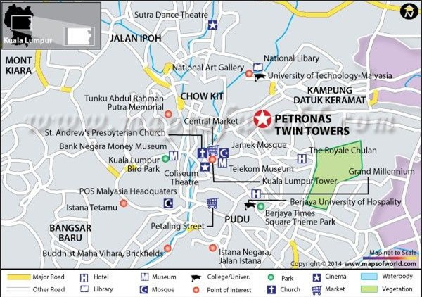 Tháp đôi Petronas là tên một cao ốc tại thủ đô Kuala Lumpur, Malaysia. Ảnh: pinterest.