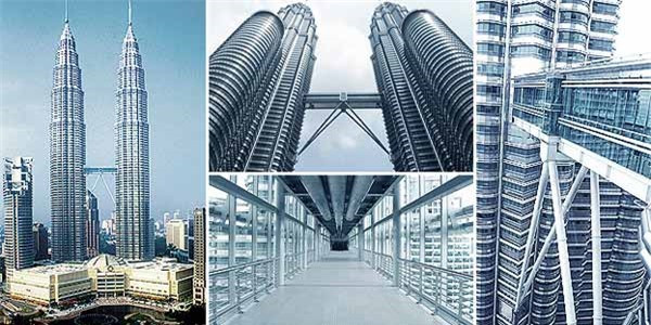 Do mặt bằng khá cứng, móng của Tòa tháp Petronas được đào sâu tới 120 m - kỷ lục với các công trình xây dựng nhà cao tầng trên thế giới. Ảnh: knight.