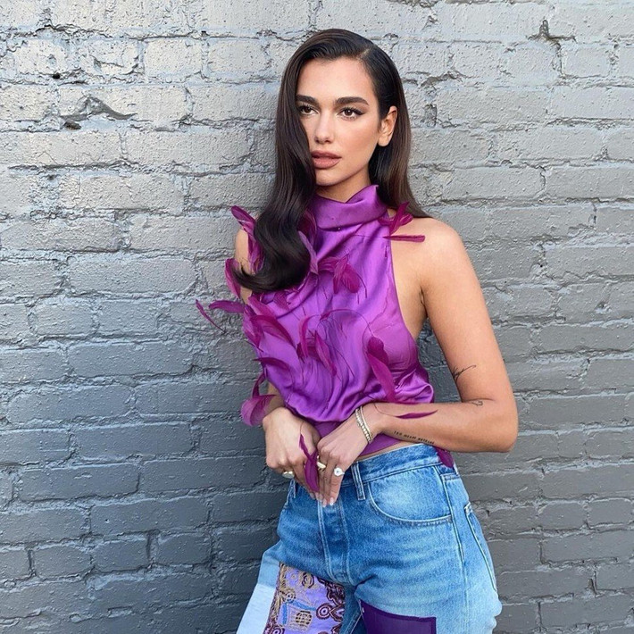 Dua Lipa vừa được vinh danh tại Grammy tại hạng mục Album nhạc pop xuất sắc. Thành công trong năm 2020 với album Future Nostalgia mang về cho cô khối tài sản khoảng 30 triệu USD. Nữ ca sĩ chủ yếu dùng tiền cho quần áo đến từ các thương hiệu lớn như Chanel, Versace. Ngoài ra, cô còn sở hữu nhiều loại xe như xe điện Jaguar I-Pace, SUV, Jaguar F-Type kiểu dáng thể thao giá 100.000 USD...