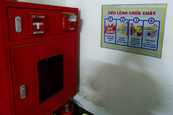 Kiểm tra xác suất nhận thấy hệ thống báo cháy tự động, các bình chữa cháy xách tay hoạt động bình thường.