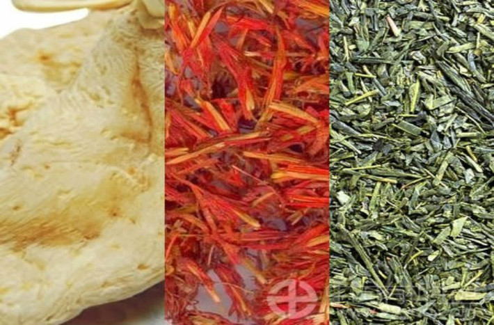 Trà xuyên khung. Xuyên khung 3-6 gram, lá chè 3-6gam. Cho vào sắc lấy nước cốt uống, có tác dụng lưu thông máu, trừ phong giảm đau.