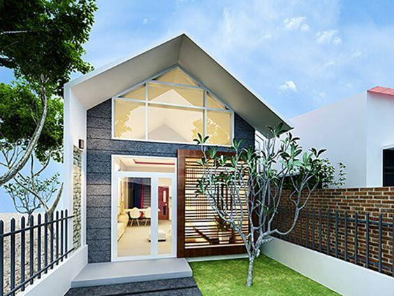 Bạn có thể tham khảo một số mẫu nhà ống 1 tầng dưới đây để tìm ra lựa chọn ưng ý cho dự định xây nhà trong tương lai. Mẫu nhà ống 1 tầng này có thể thiết kế bên trong với 2 phòng ngủ, 1 phòng khách, 1 phòng thờ yên tĩnh. Phía trước có khoảng sân rộng, thoáng đáng
