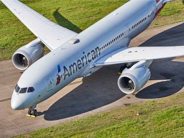 Một trong những chiếc Boeing 787 Dreamliner của American Airlines.