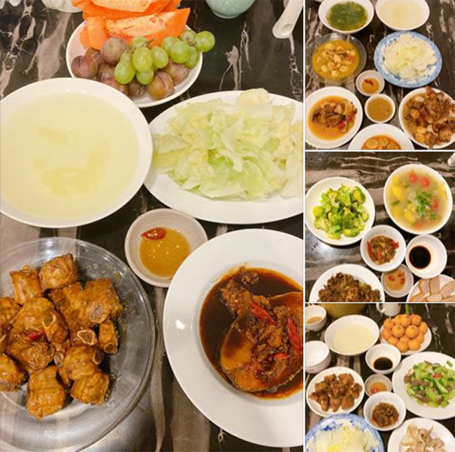Không chỉ chăm tập giữ dáng, nữ diễn viên còn đảm đang trong nhà bếp với những món ăn ngon mỗi ngày.
